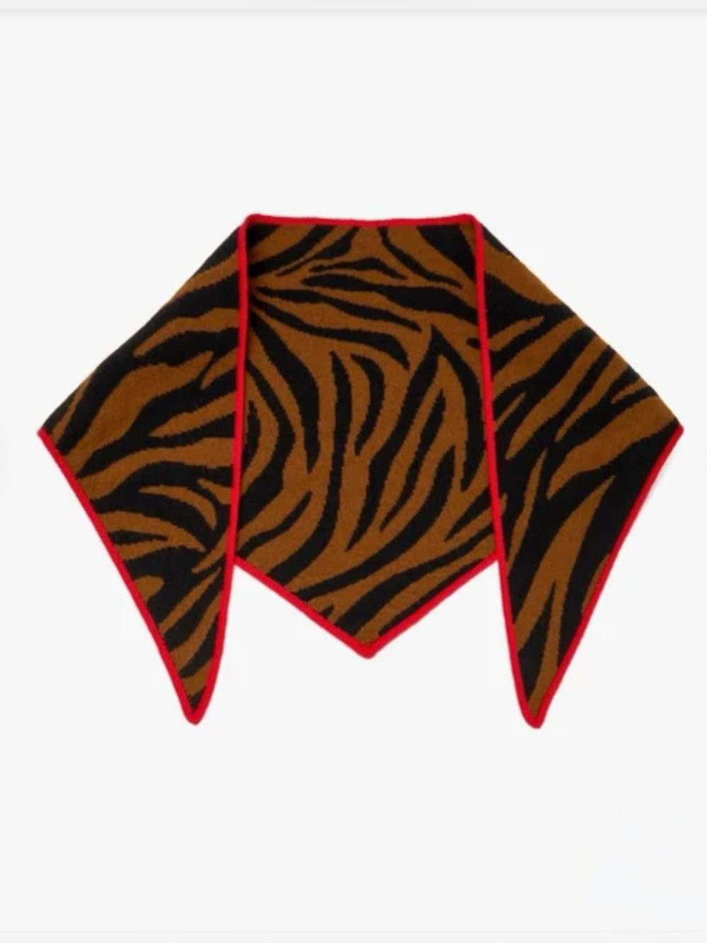 Clare V. Zebra Print Triangle Scarf & Beanie Set (NWT)